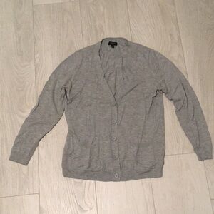 Talbots Petite Small Grey Cardigan